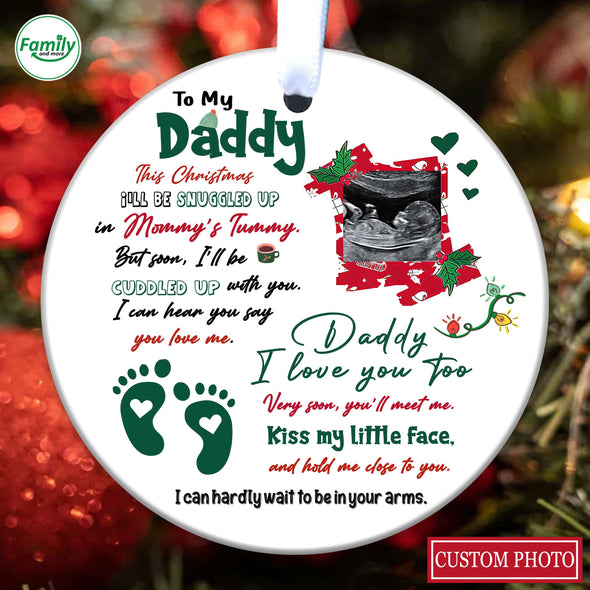 Personalized Gift For Future Daddy I Can Hear You Say You Love Me Ornament_PP_AV0111227