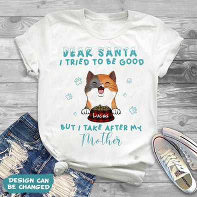 Personalized Gift For Cat Lovers Dear Santa I Tried To Be Good T-shirt, Hoodie, Sweatshirt PP-AV2211229