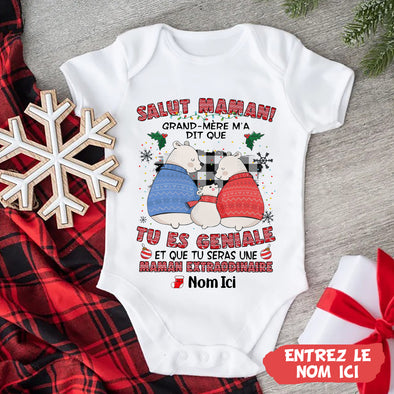 Cadeau Personnalisé Pour Maman Baby Onesie - PP - AV0311228