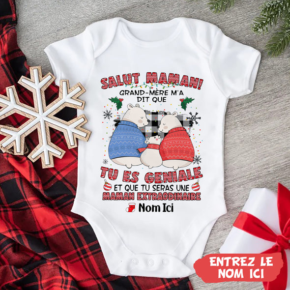 Cadeau Personnalisé Pour Maman Baby Onesie - PP - AV0311228