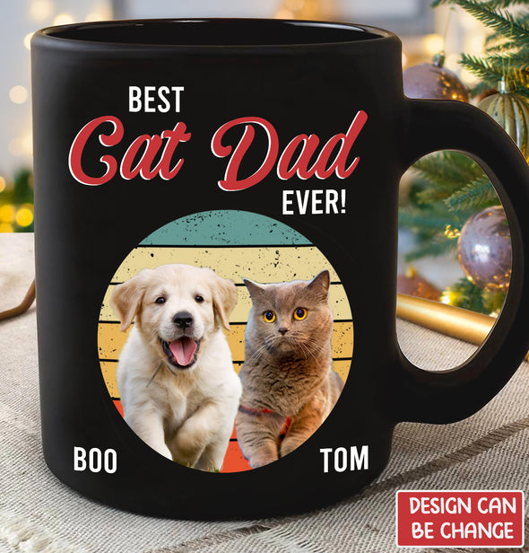 Personalized Gift For Cat And Dog Lover Best Cat Dad Ever Mug - PP - AV011222