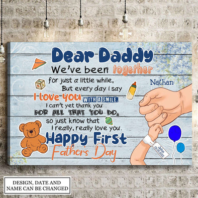 Gift For Daddy We've Been Together Framed Canvas - PP - AV0108222
