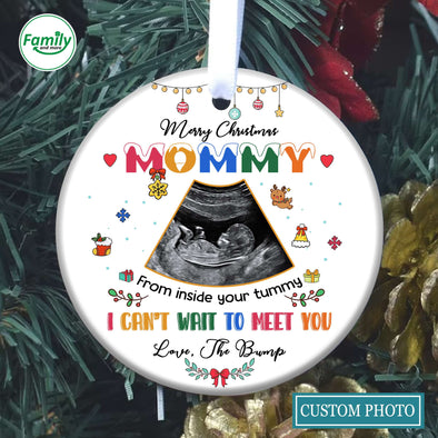 Personalized Gift For Future Mommy I Can't Wait To Meet You Ornament_PP_AV0610223