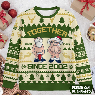 Personalized Gift For Couple Together Since Christmas Ugly Sweater - PP - AV241127