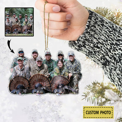 Personalized Gift For Hunter - Gift For Hunting Lover - Custom Hunting Momment Photo Christmas Ornament LHT-LTT251122