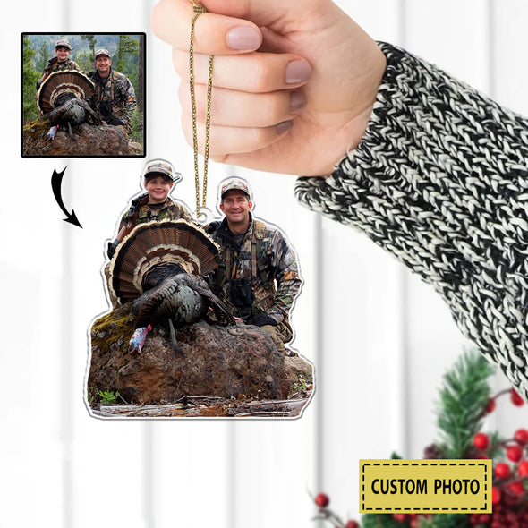 Personalized Gift For Hunter - Gift For Hunting Lover - Custom Hunting Momment Photo Christmas Ornament LHT-LTT251122