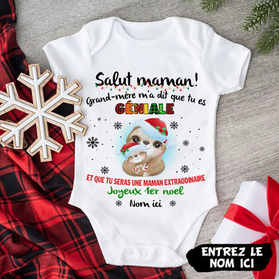Cadeau Personnalisé Pour Maman Baby Onesie - PP - AV0311224