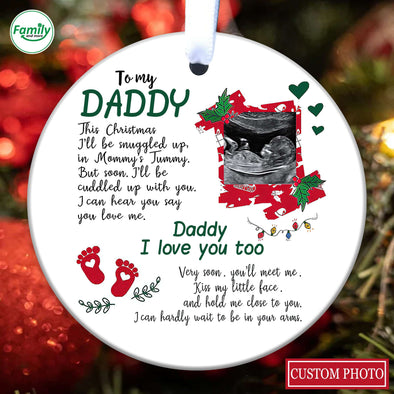 Personalized Gift For Future Daddy I Can Hear You Say You Love Me Ornament_PP_AV0111224