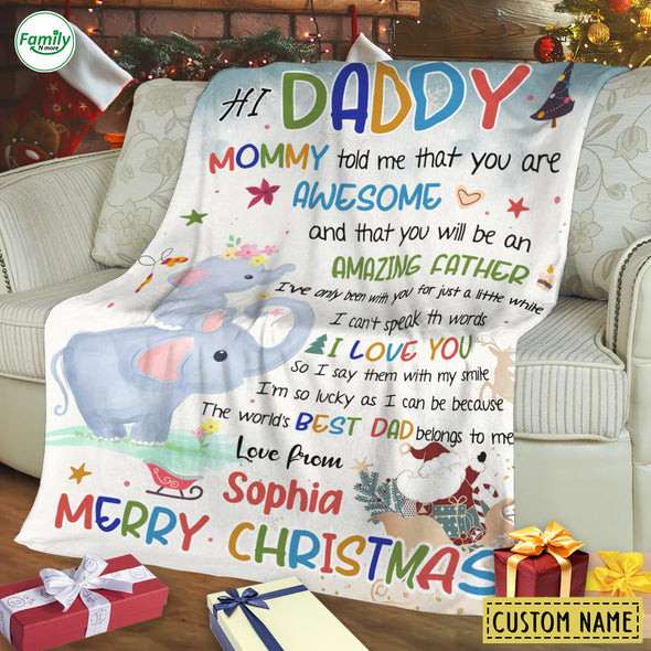 Gift For Daddy Amazing Father Blanket - PP - AV2211225