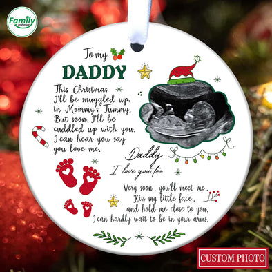 Personalized Gift For Future Daddy I Can Hear You Say You Love Me Ornament_PP_AV0111226