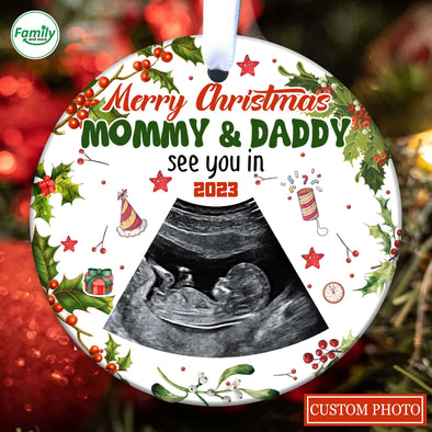 Personalized Gift For Future Mommy & Daddy See You In 2023 Ornament PP - AV0411223