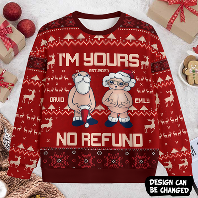 Personalized Gift For Couple Funny Santa Ugly Sweater PP - AV15112210