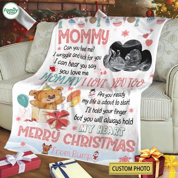 Personalized Gift For Future Mommy I Can Hear You Say You Love Me Blanket - PP - AV1110221