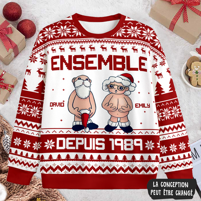 Cadeau Personnalisé Pour Couple Ensemble Depuis Ugly Sweater PP - AV2111225