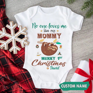Personalized Gift For Mommy No One Loves Me Like My Mommy Baby Onesie - PP - AV2110221