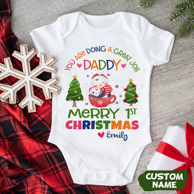 Personalized Gift For Daddy You're Doing A Great Job Baby Onesie - PP-AV2411226