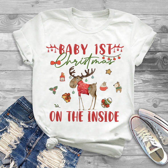 Gift For Mommy Baby 1ST Christmas T-shirt, Hoodie, Sweatshirt PP-AV0212221