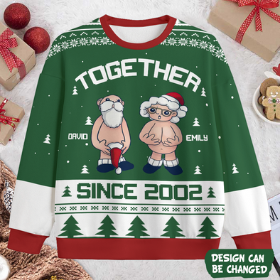 Personalized Gift For Couple Together Since Ugly Sweater PP - AV1611223