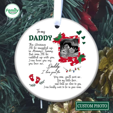 Personalized Gift For Future Daddy I Love You Too Ornament PP - AV1410221