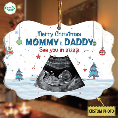 Personalized Gift For Future Mommy & Daddy See You In 2023 Ornament-PP-AV1411227