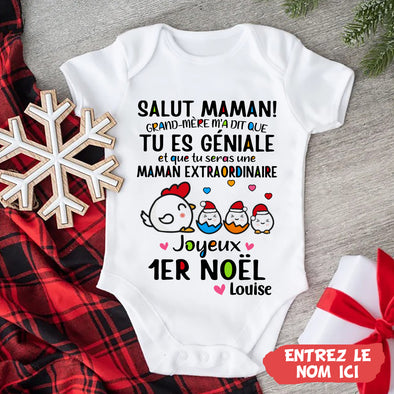 Cadeau Personnalisé Pour Maman Baby Onesie - PP - AV03112212