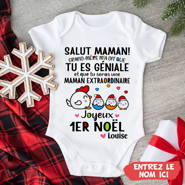 Cadeau Personnalisé Pour Maman Baby Onesie - PP - AV03112212