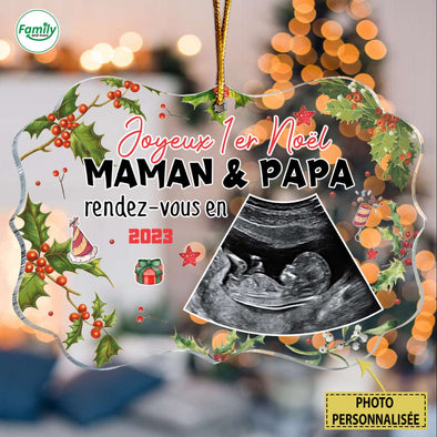 Cadeau Personnalisé Pour Maman & Papa Rendez-vous en 2023 Ornament PP-AV1411222