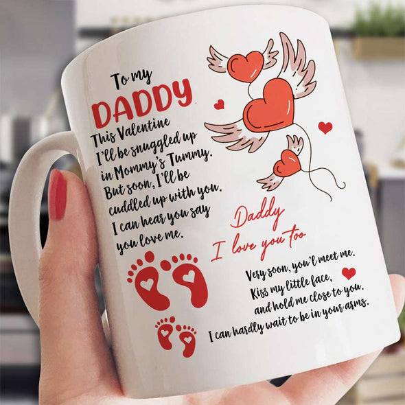 Personalized Gift For Daddy Very Soon You'l Meet Me Mug - PP - AV0612221