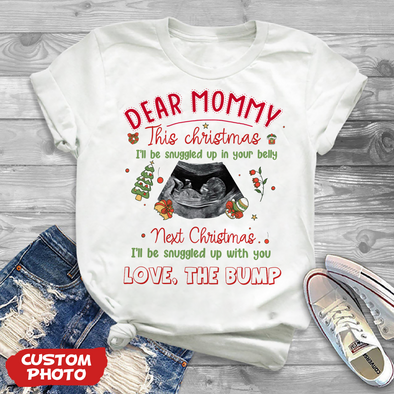 Personalized Gift For Future Mommy This Christmas I'll Be Snuggled Up In Your Belly T-shirt, Hoodie, Sweatshirt-PP-AV1511225