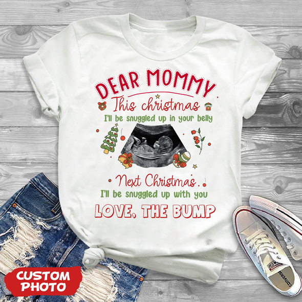 Personalized Gift For Future Mommy This Christmas I'll Be Snuggled Up In Your Belly T-shirt, Hoodie, Sweatshirt-PP-AV1511225