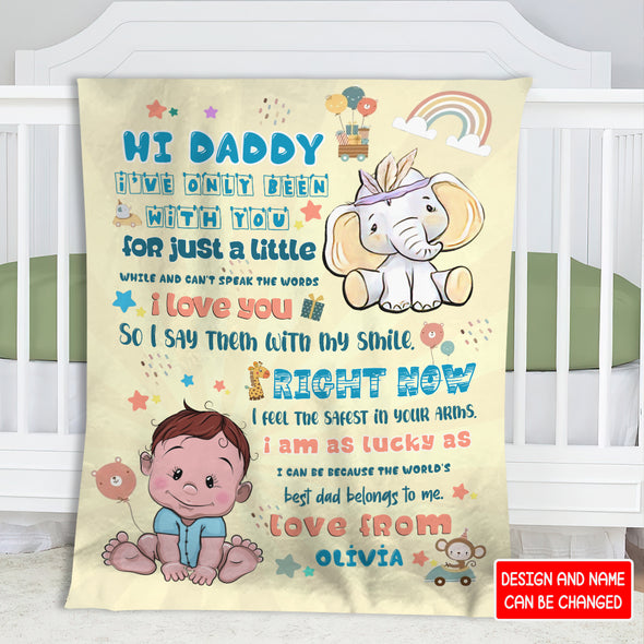 Personalize Gift For Daddy I Love YouBlanket - NT - AV0608221
