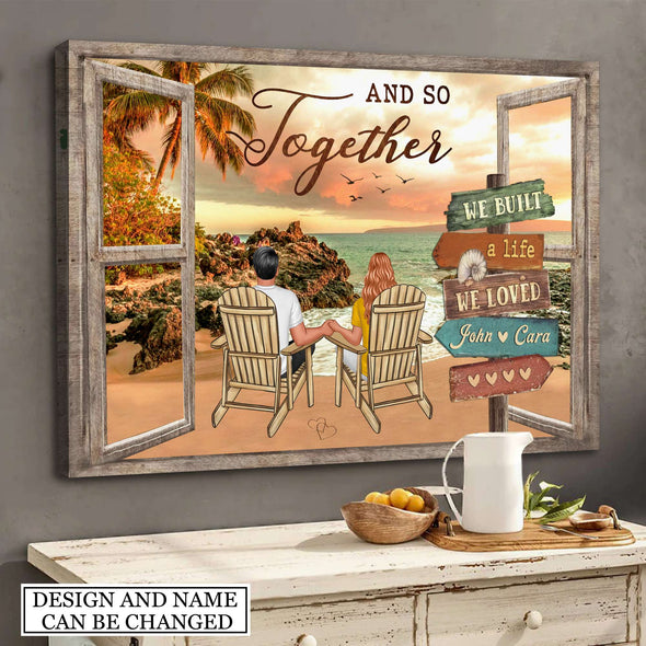 Gift For Couple And So Together  Framed Canvas - PP - AV2007221