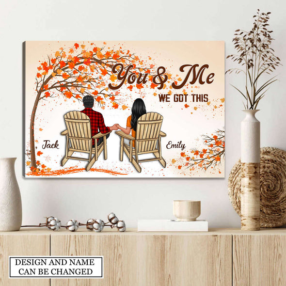 Gift For Couple You And Me We Got This Framed Canvas - NT - AV2308221