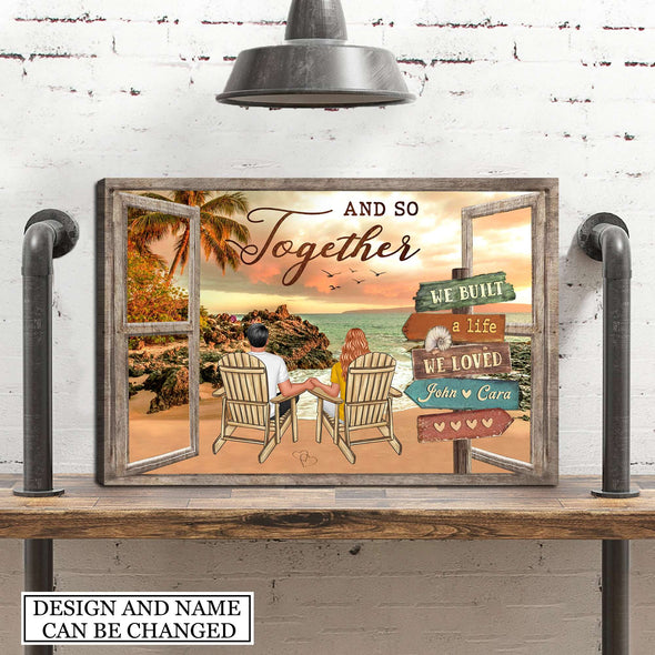 Gift For Couple And So Together  Framed Canvas - PP - AV2007221