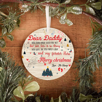 Gift For Future Dad Merry Christmas Ornament - Nt