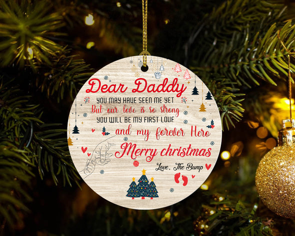 Gift For Future Dad Merry Christmas Ornament - Nt