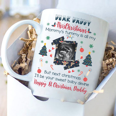 Personalized Gift For Dad Happy 1st Christmas Mug - Nt