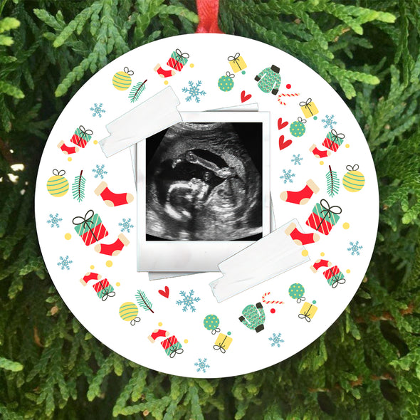 Personalized Gift For Daddy Enjoy Your Last Christmas In Peace And Quiet Because I'll Turn Your World Upside Down Soon Ornament - Kv