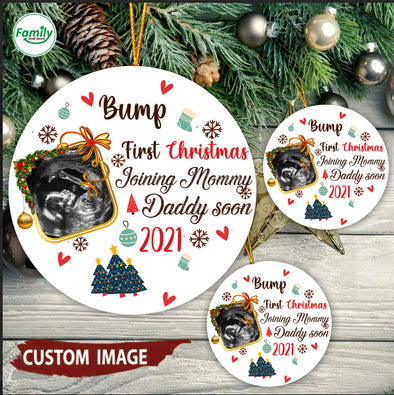 Personalized This Christmas 2021 I'll Be Snuggled Up Two Side Ornament Gift For Husband Daddy Soon -  pp