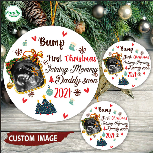 Personalized This Christmas 2021 I'll Be Snuggled Up Two Side Ornament Gift For Husband Daddy Soon -  pp