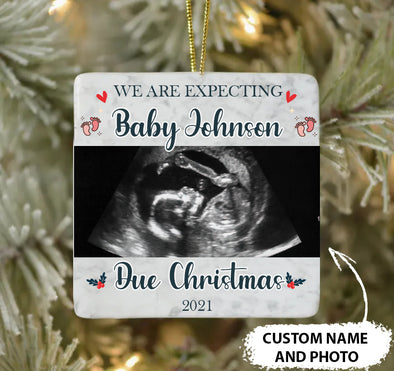 Personalized Gift For Future Daddy We Are Expecting Ornament - pp