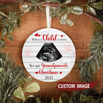 Personalized Gift For Grandparents Christmas 2021 Ornament - pp