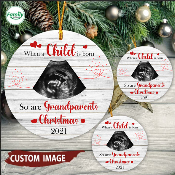 Personalized Gift For Grandparents Christmas 2021 Ornament - pp
