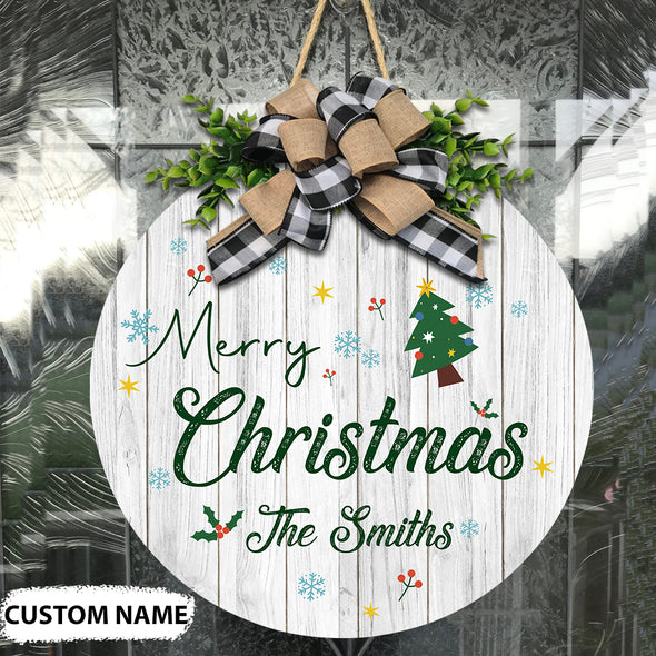 Gift For Daddy And Mommy Merry Christmas Doorhanger - pp - nt