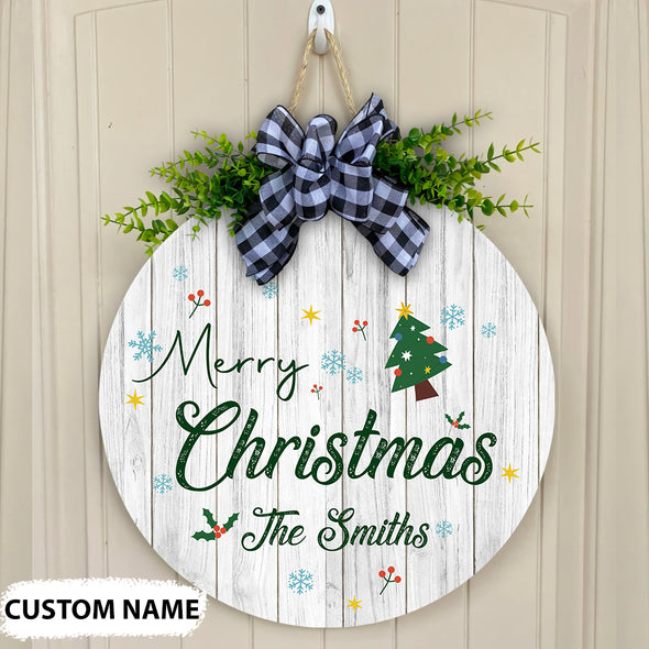 Gift For Daddy And Mommy Merry Christmas Doorhanger - pp - nt
