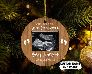Personalized Gift For Grandparent Coming Christmas 2021 Ornament - pp