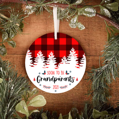 Gift For Grandparents Soon To Be Ornament - pp