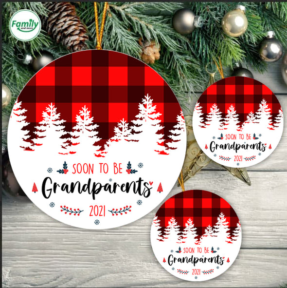 Gift For Grandparents Soon To Be Ornament - pp