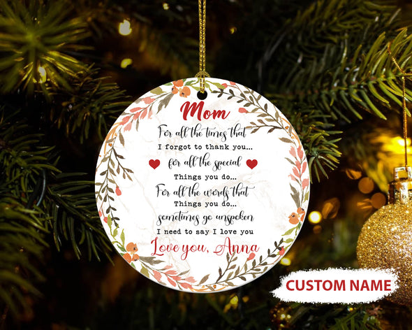 Gift For Mommy I Need To Say I Love You Ornament - Kv - Nt