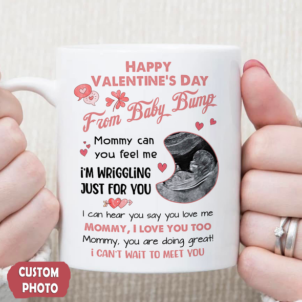Personalized Gift For Future Mommy Happy Valentine's Day Mug - PP - AV2312224